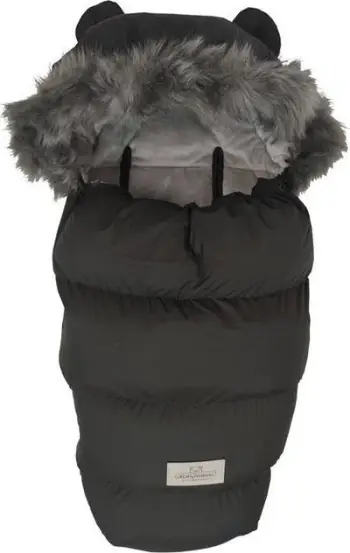 Thes gjumi për karrocë Venus 100cm Microfiber, rezistent ndaj ujit, me muff, gri