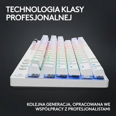 Set Logitech Tastierë PRO X TKL Lightspeed GX + Maus G PRO X SuperLight 2, të bardhë - 7