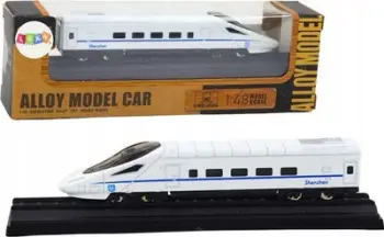 Model trenash koleksionues pa markë, vagon metalik 1:48, i bardhë