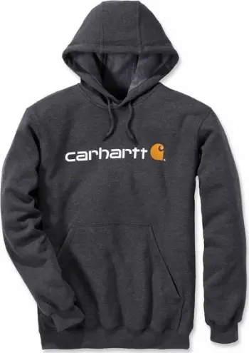 Bluzë me kapuç Carhartt Signature Logo, M, gri e errët