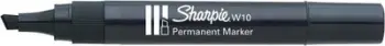 Markeri permanent Sharpie W10, majë pjerrët, ngjyrë e zezë