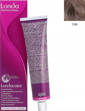 Ngjyrë flokësh Londa Professional Extra Rich Cream 7/89, 60ml, bionde mesatare perla cendre