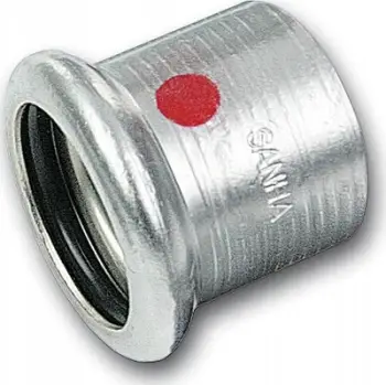 Kapak fundor SANHA Therm End Cap ZW 22, për tuba 22mm, çelik i galvanizuar