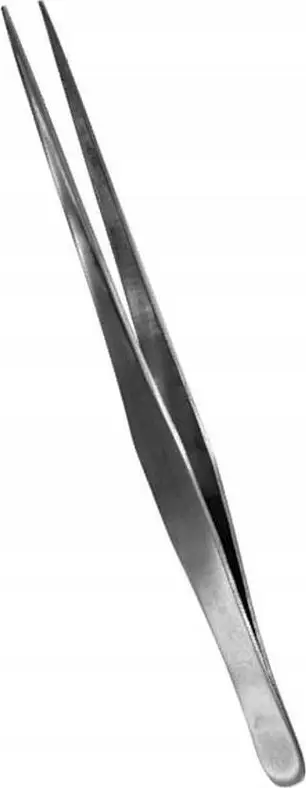 Pincetë çeliku inox Hobby Tools, 175mm, majë e drejtë, argjend