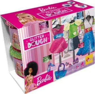 Set loje Lisciani Barbie Car, plastelinë, me veturë - 1