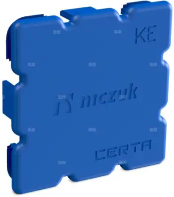 Kapak fundor profil ZP NICZUK KE CZPKE, për sisteme montimi, plastik, gri