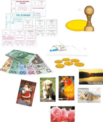 Set loje kreative Adamigo Post Office, lojë roli postier, për fëmijë 6+