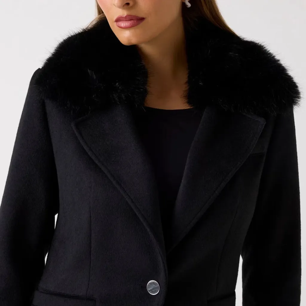 Jakne GUESS KAROLE FUR COLLAR CO - 6
