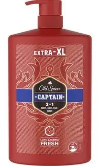 Xhel dushi dhe shampo Old Spice Captain, 2 në 1, 1000ml