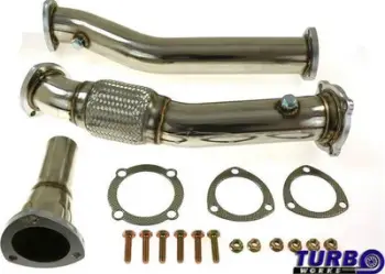 Downpipe TurboWorks për Audi TT A3 VW Golf 4 1.8T AWD, çelik inox, decat