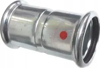 Raccord çeliku karbon Equal Sleeve to Crimp Female Ø35, për tuba çeliku, i galvanizuar