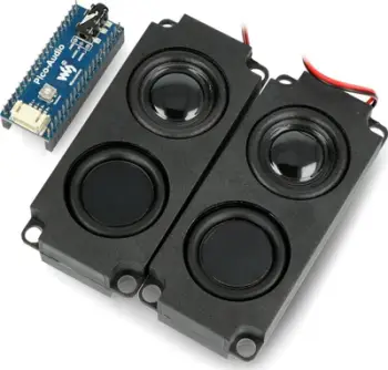 Modul audio Waveshare 20167 për Raspberry Pi Pico, me 2 altoparlantë 5W, dalje kufjesh, i gjelbër