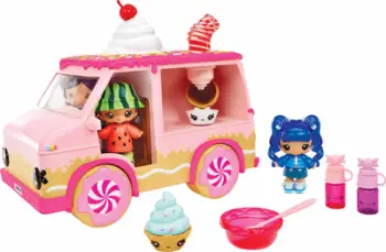 Set loje Num Noms Yummiland Lipgloss Truck, kamion kozmetik, përzierje lip gloss-i, shumëngjyrësh