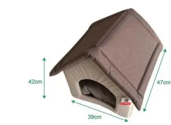Shtrat për kafshë Hoppy Pets HÖPPY 55x40x17cm, për qen dhe mace, gri