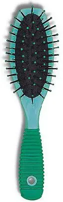 Furkë flokësh Donegal Mini Brush 9038, me jastëk gome, e zezë
