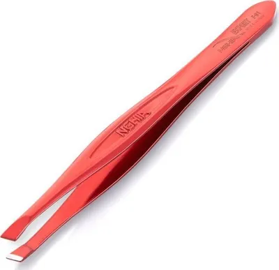 Pincetë kozmetike Nghia Export T-01, për vetulla, e kuqe - 1