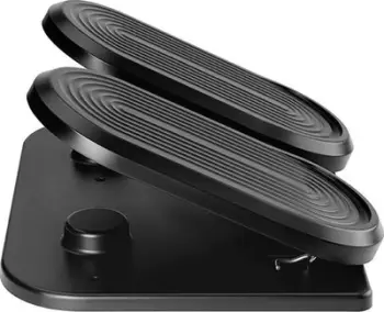 Mbështetëse këmbësh Powerton ERGO STEPPER, ergonomike, e zezë
