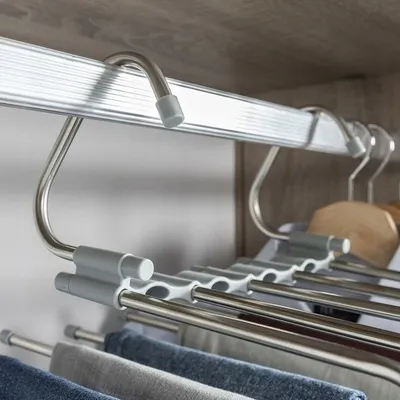 Varëse 5‑në‑1 për pantallona InnovaGoods Havser, çelik inox, e bardhë - 5