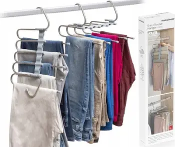 Varëse 5‑në‑1 për pantallona InnovaGoods Havser, çelik inox, e bardhë