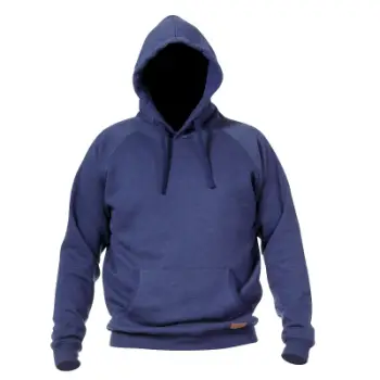 Bluzë me kapuç Lahti Pro L4010705, madhësia 2XL, pambuk i trashë, blu e errët