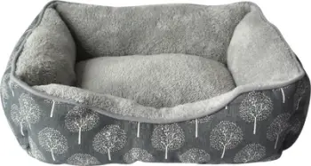 Shtrat për kafshë Hoppy Pets RECTANGULAR BED HÖPPY, 90x70x20 cm, drejtkëndor, gri