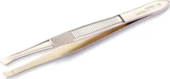 Pincetë Nghia Export T-09, majë precize, çelik inox, argjendtë
