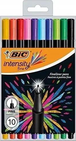 Stilolapsa me majë filtër BIC Intensity 953034, 0.4mm, set 10 copë, ngjyra të përziera