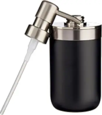 Dozator sapuni Black Inox, 350 ml, plastikë bambu çelik inox, i zi