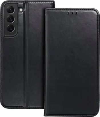Këllëf folio për telefon Samsung Galaxy S21 5G, me portofol, funksion qëndrimi, i zi