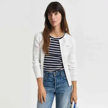 Xhemper GANT STRETCH COTTON CABLE CARDIGAN