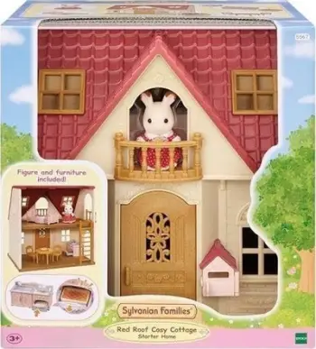 Set lojërash Epoch Sylvanian Families Two Story House 5567, me mobilie, me figurë, shumëngjyrësh