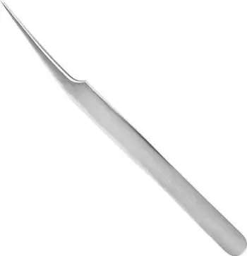 Pincetë për qerpikë Snippex Straight Eyelash Tweezers 710, majë e drejtë, inox, argjendtë