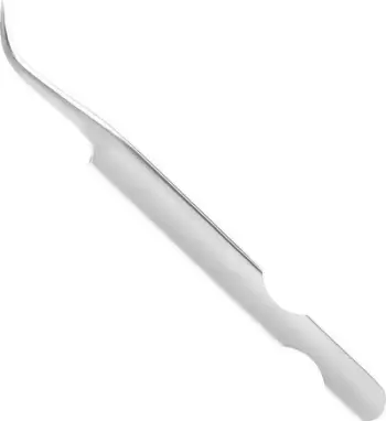 Pincetë për qerpikë Snippex 713 Bent, precize, çelik inox, argjendtë