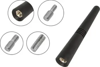 Antena radio Citroen OEM, 9 cm, baza M5 M6 M7, e zezë