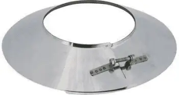 Kapak inox për tub SpiroFlex SX OKD60OS, fi 60, rozetë, argjendtë