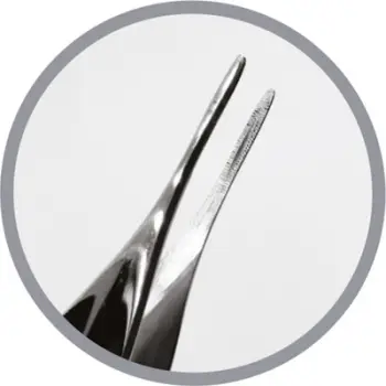Pincetë Podoland Tweezers M, madhësi mesatare, profesionale, argjendtë
