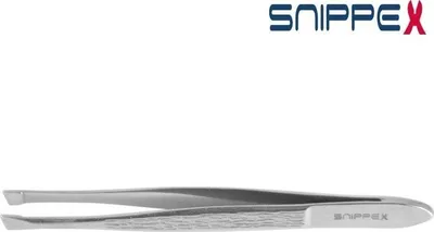 Pincetë Snippex Oblique, 8cm, majë e pjerrët, metalike - 2