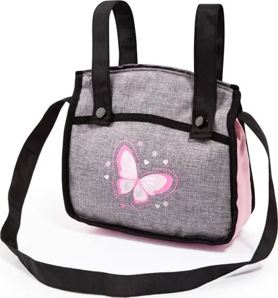 Karrocë lodër për kukulla Bayer City Baby Doll Pram, dorezë e rregullueshme, palosëse, gri - 4