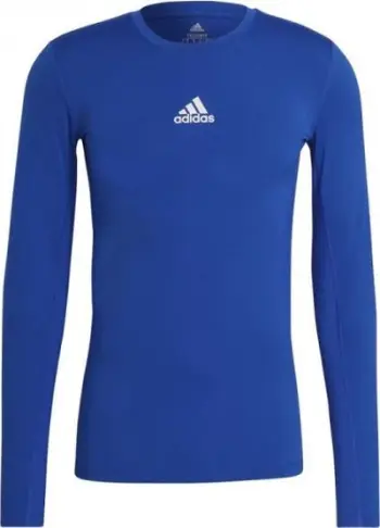 Bluzë me mëngë të gjata Adidas TECHFIT LS TOP GU7335, L, e kaltër