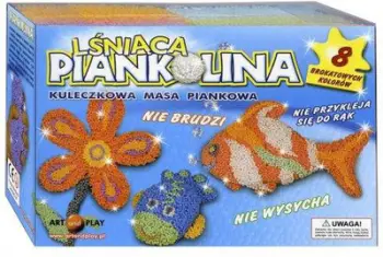 Masë loje me shkumë Art and Play Shiny Foam Clay, 8 ngjyra, jo ngjitëse, shumëngjyrëshe