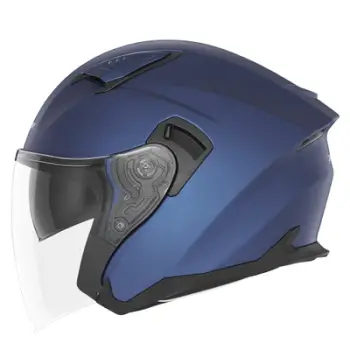 Helmeta jet për motoçikletë Nox N130, polikarbonat, antialergjike, e zezë