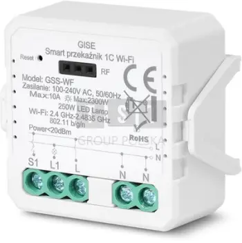 Modul inteligjent GISE GSS-WF, 1 kanal, WiFi, kompatibil me Tuya