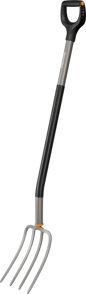 Pirun kopshti Fiskars Ergonomic, dorezë ergonomike, çelik i fortë, gri - 1