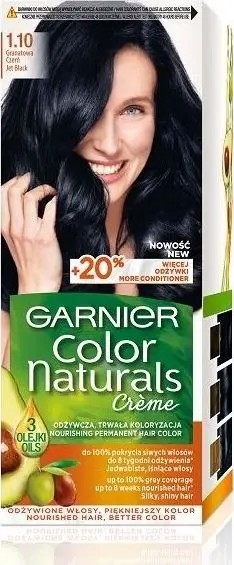 Ngjyrë Garnier Color Naturals, 1.10 Navy Black