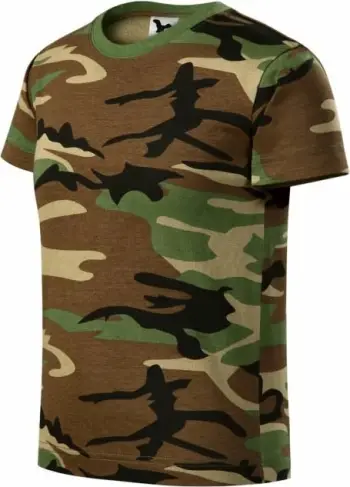 Maicë për fëmijë Malfini, modeli Camouflage Jr, ngjyrë kafe
