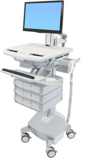 Karrocë mjekësore për monitor Ergotron StyleView SV44-1392-2, deri 24", kapacitet 15 kg, gri
