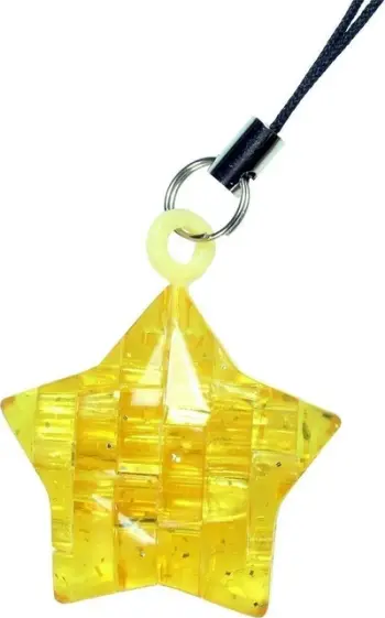 Varëse çelësash Bard Centrum Gier Crystal Puzzle Mini Star, 3D puzzle dekorativ, plastikë transparente