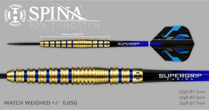Shigjeta për Dart Harrows Spina Gold 90% Steeltip - 2
