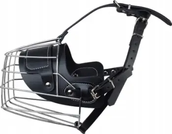 Maska metalike për qen PET NOVA MUZZLE METAL XL, madhësia XL, e zezë