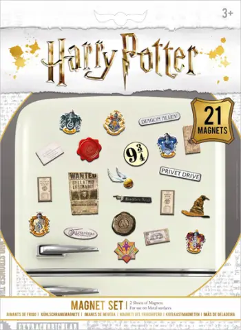 Set magnetësh Pyramid Harry Potter Wizardry, 21 copë, shumëngjyrësh